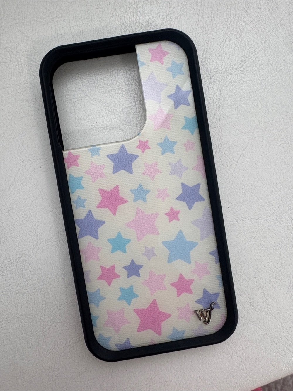 iPhone 15 pro Wildflowers Pastel Star Print Phone Case in Pink, Blue & Purple